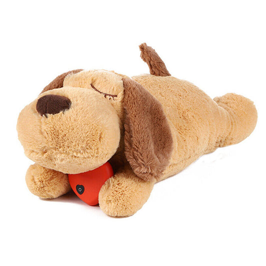 Pet Puppy Cat Soft Plush Toy Heartbeat Sleeping Buddy Dog Behavioral Sleeping Aid