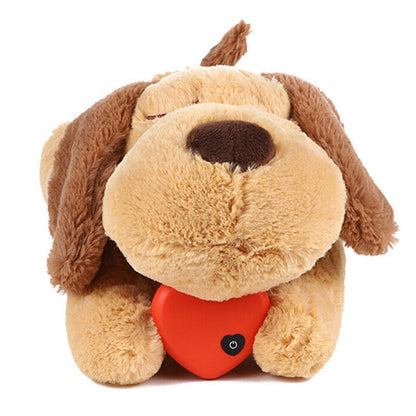 Pet Puppy Cat Soft Plush Toy Heartbeat Sleeping Buddy Dog Behavioral Sleeping Aid