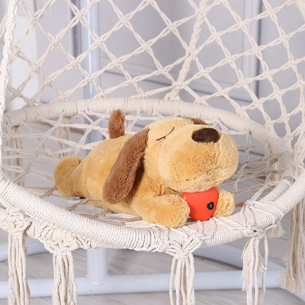 Pet Puppy Cat Soft Plush Toy Heartbeat Sleeping Buddy Dog Behavioral Sleeping Aid