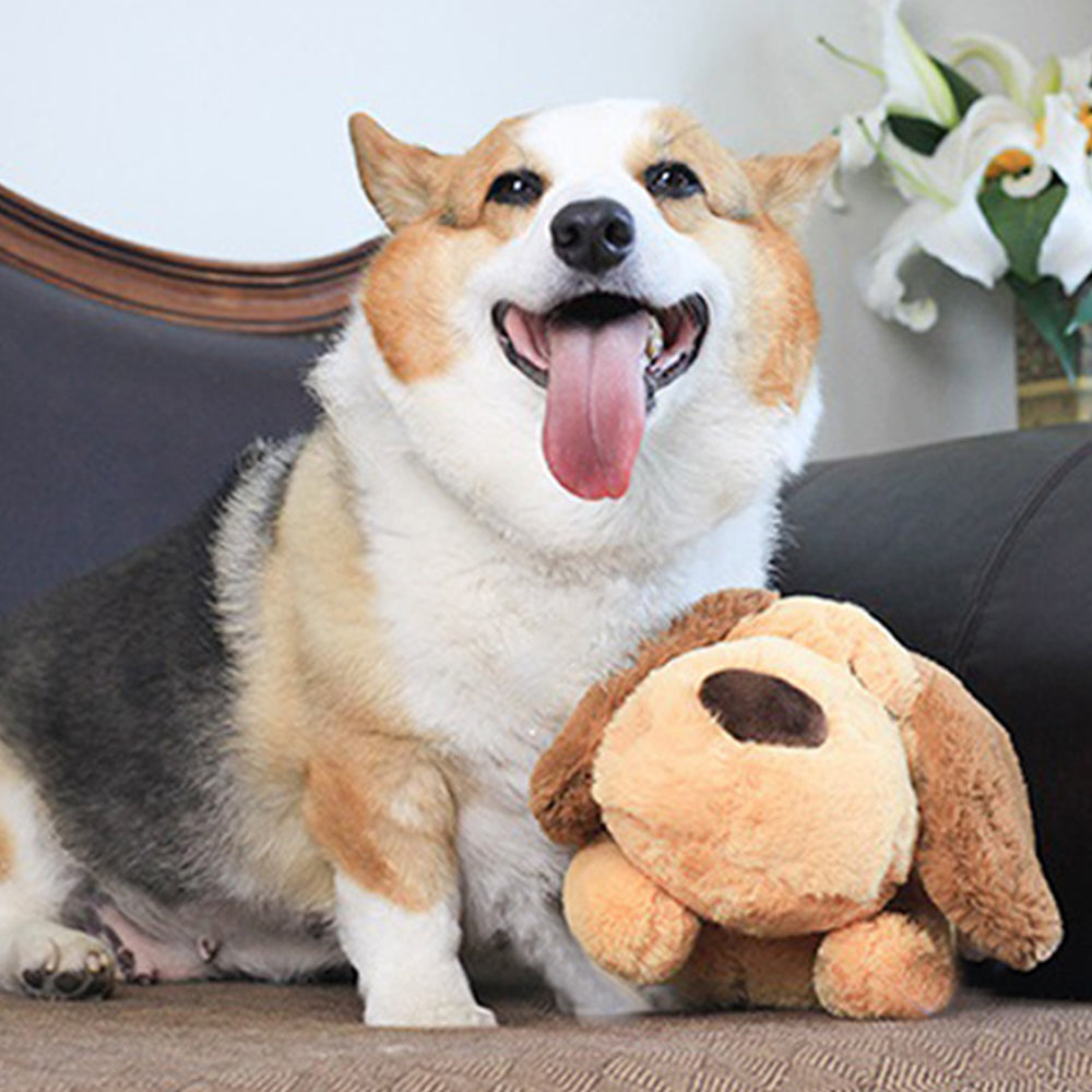 Pet Puppy Cat Soft Plush Toy Heartbeat Sleeping Buddy Dog Behavioral Sleeping Aid