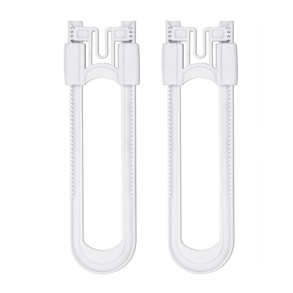 2Pcs Baby Safety Sliding Cabinet Locks Adjustable U Shaped Child Safety Cabinet Latches Door Locks for Home Safety