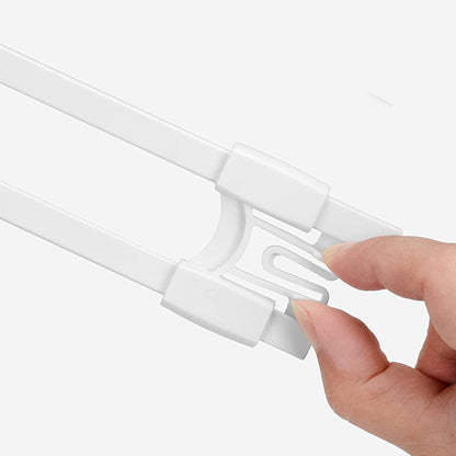 2Pcs Baby Safety Sliding Cabinet Locks Adjustable U Shaped Child Safety Cabinet Latches Door Locks for Home Safety