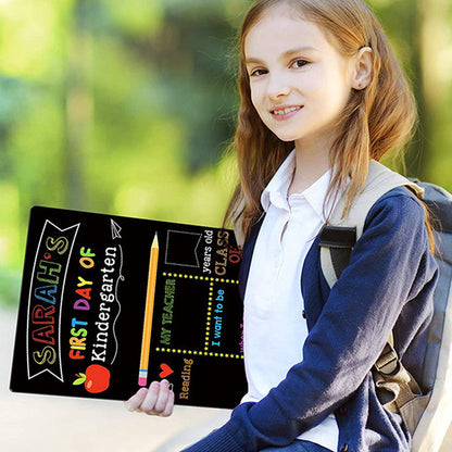 For The First and Last Day of School Student DIY Double-sided Chalkboard Sign
