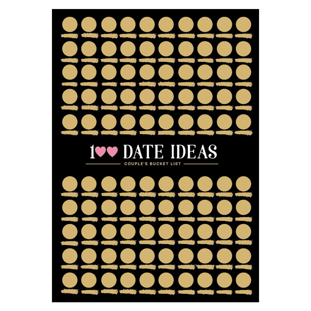 100 Dates Scratch off Bucket List Poster Couple Dating Valentines Birthday Gift