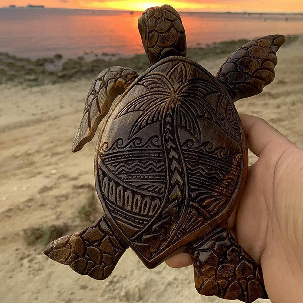 Sea Turtle Figurine Statue Tortoise Sculptures Indoor Outdoor Home Garden Decor Ornament