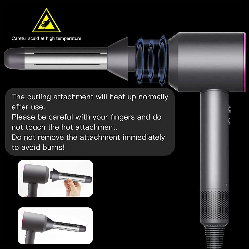 2Pcs Hair Dryer Attachments for Self-Curling Compatible with Dyson Hair Dryer HD01 HD02 HD03 HD04 HD08