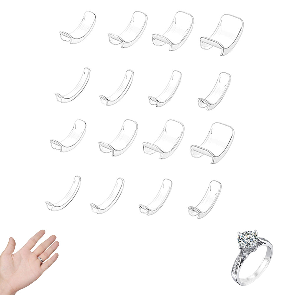 16Pcs Invisible Ring Size Reducer Adjuster Spacer for Men Women