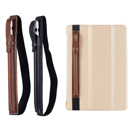 2Pcs PU Leather Pencil Case Holder Elastic Detachable Protective Sleeve Pouch for iPad Pencil