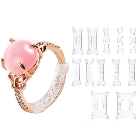12pcs Invisible Tightener Ring Size Reducer Resizing Adjuster Pad Jewellery Tools