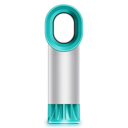 USB Rechargeable Bladeless Fan Portable Cooling Bladeless Fan Desktop Fan White