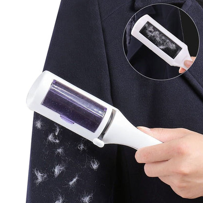 2Pcs Pet Roller Hair Remover Brush Pet Fuzz Fur Deshedding Tool for Sofa Couch Coat Clothes Carpet