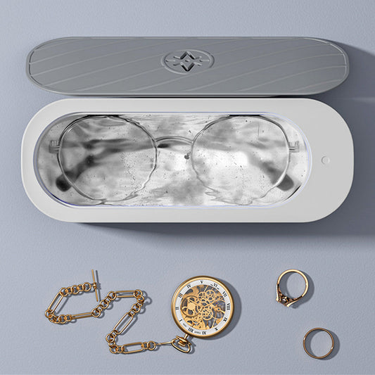 willwaytrends Portable Ultrasonic Cleaner Sonic Wave Tank Glasses Watch Jewellery Cleaning Machine