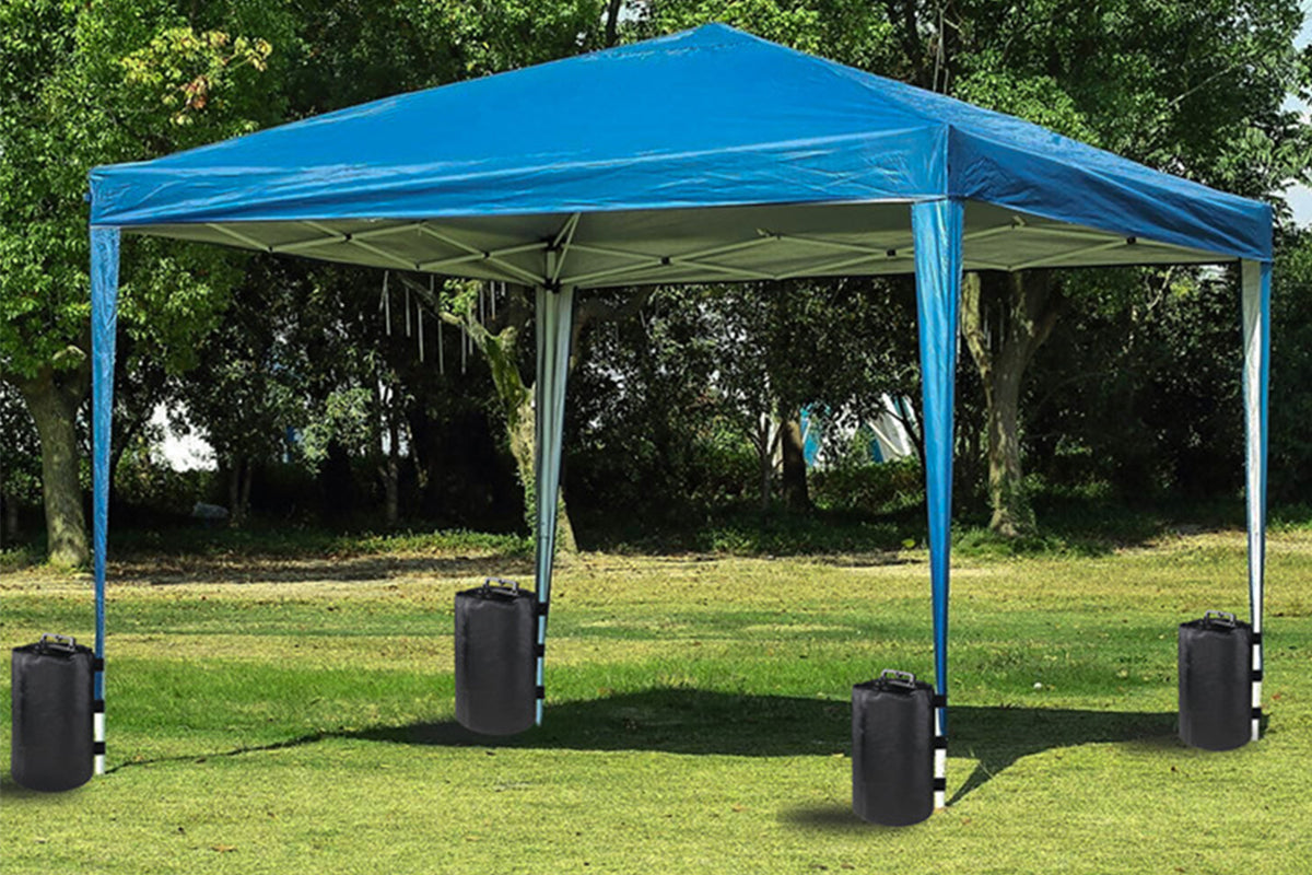 Heavy Duty Portable Canopy Water Weights Bag Windproof for Pop up Canopy, Tent, Gazebo-Black