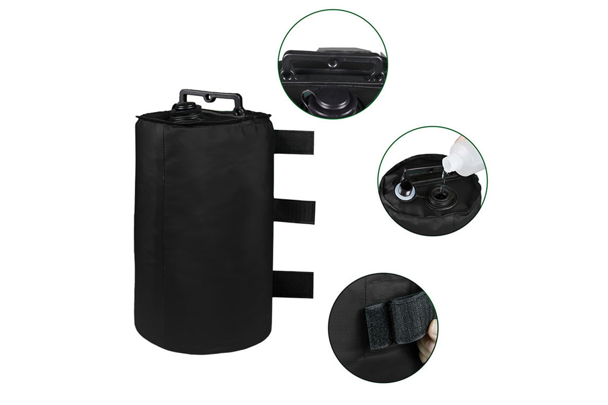 Heavy Duty Portable Canopy Water Weights Bag Windproof for Pop up Canopy, Tent, Gazebo-Black