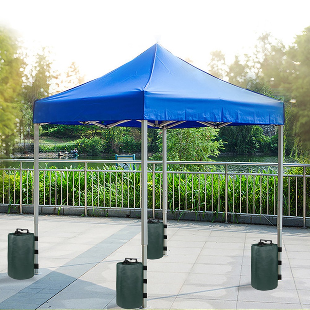 4Ps Water Bags Canopy Weight Water Bag Weight Anchor for Gazebo Market Stalls Tent Awnings Camping Umbrella Green