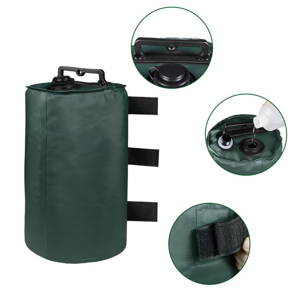 4Ps Water Bags Canopy Weight Water Bag Weight Anchor for Gazebo Market Stalls Tent Awnings Camping Umbrella Green