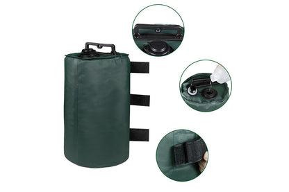 Heavy Duty Portable Canopy Water Weights Bag Windproof for Pop up Canopy, Tent, Gazebo-Green