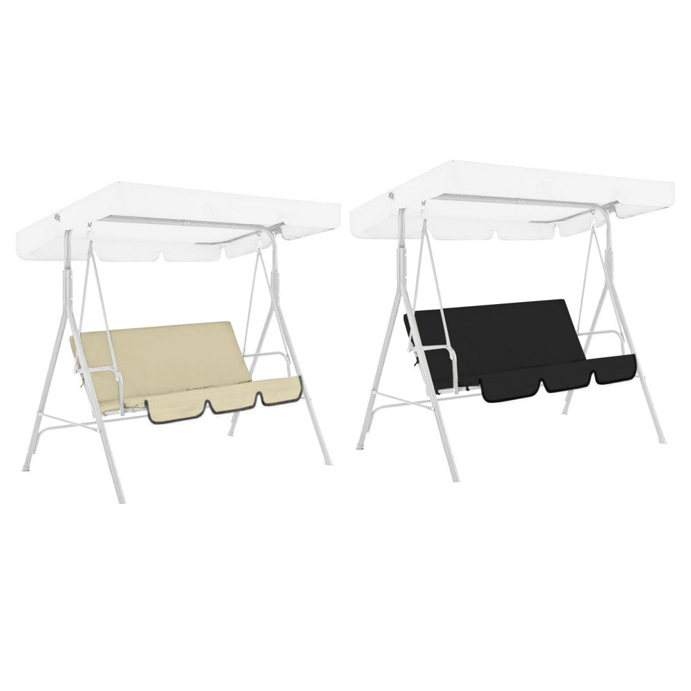 2 X For 3 Seater Swing Chair Water Resistant Seat Cover Garden Yard Chair Cushion