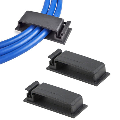 4Pcs Set Multi Slots Self Adhesive Cable Holder Cable Clips USB Charging Cable Management Clamp Wire Organizer
