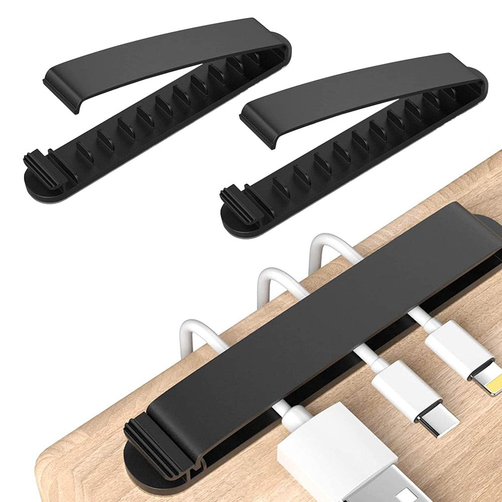 4Pcs Set Multi Slots Self Adhesive Cable Holder Cable Clips USB Charging Cable Management Clamp Wire Organizer