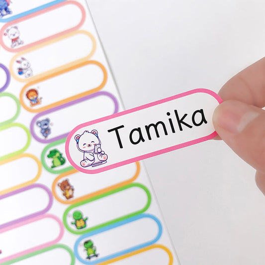 144pcs Waterproof Baby Bottle Labels for Daycare School Supplies Name Stickers Tags