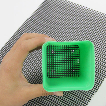 Set of 5Pcs 30x20cm Flower Pot Hole Mesh Pad Bonsai Pot Bottom Grid Mesh Mat
