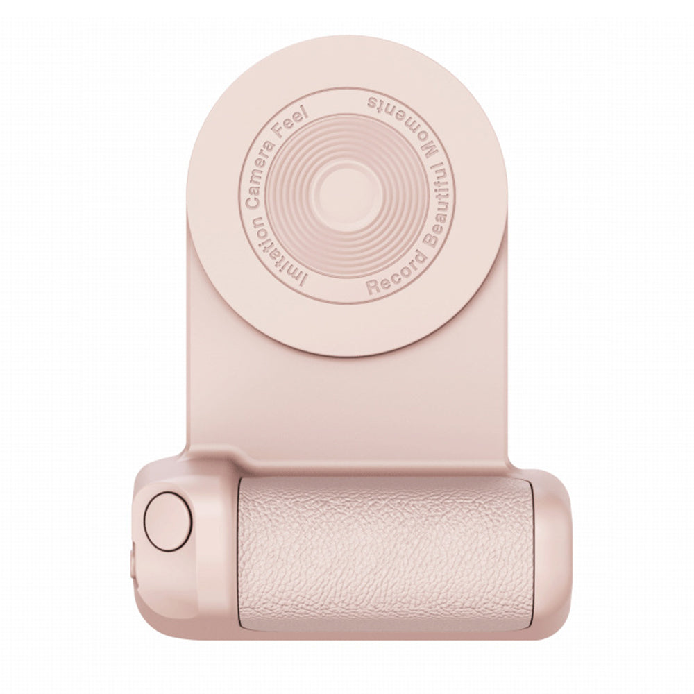 Magnetic Phone Selfie Holder Handheld Bluetooth Tabletop Charging Stand Phone Holder -Pink