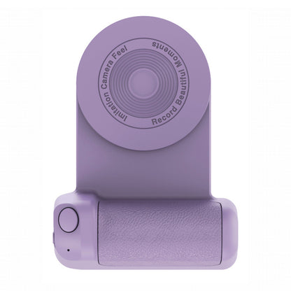 Magnetic Phone Selfie Holder Handheld Bluetooth Tabletop Charging Stand Phone Holder -Purple