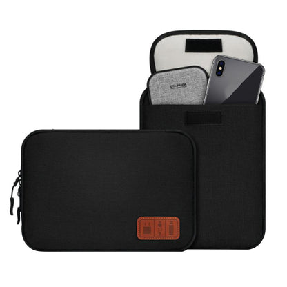 2Pcs Travel Cable Organizer Data Cable Electronics Accessories Storage Bag -Black