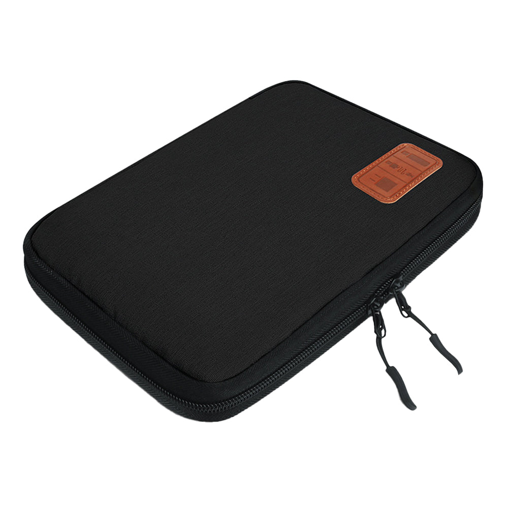 2Pcs Travel Cable Organizer Data Cable Electronics Accessories Storage Bag -Black