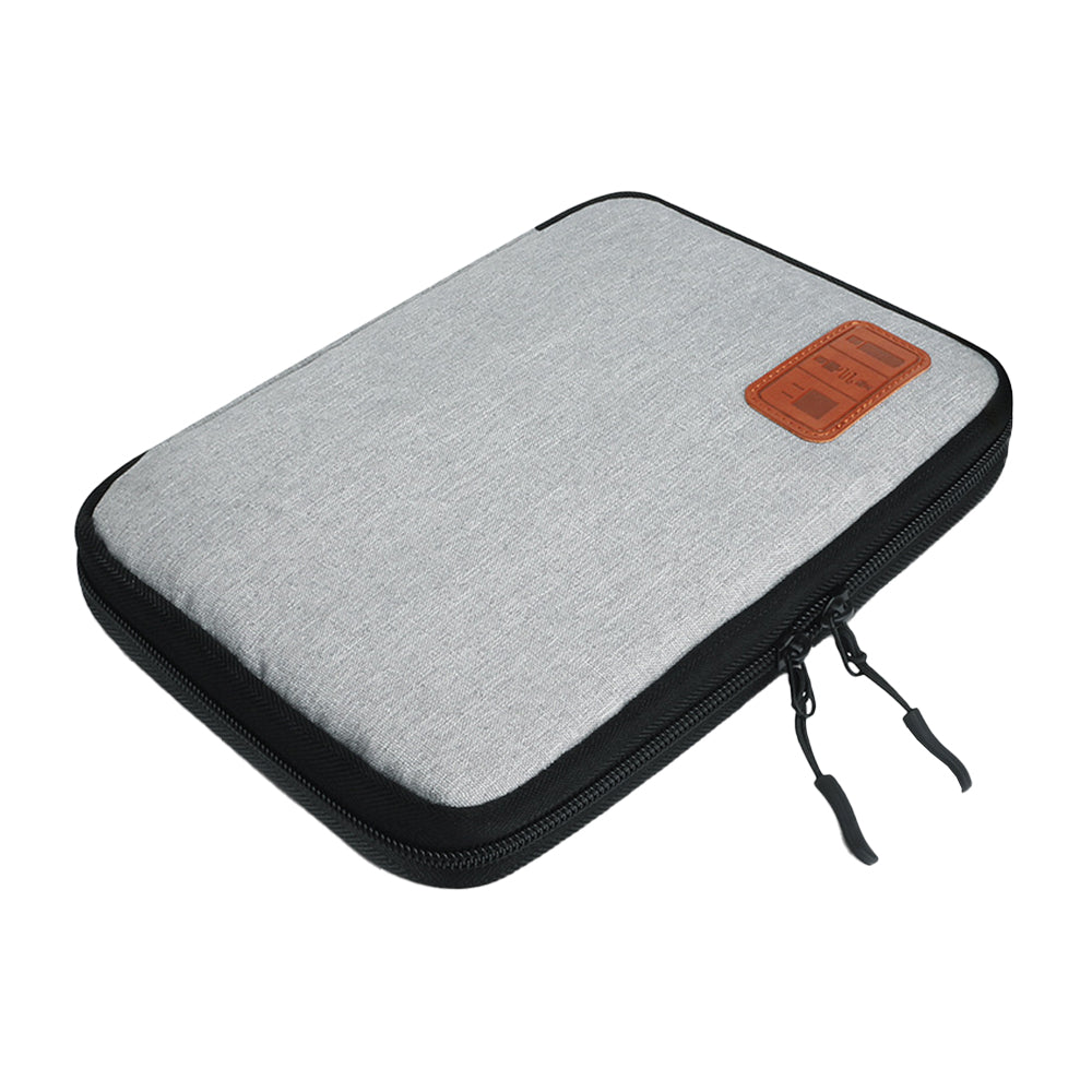 2Pcs Travel Cable Organizer Data Cable Electronics Accessories Storage Bag -Gray
