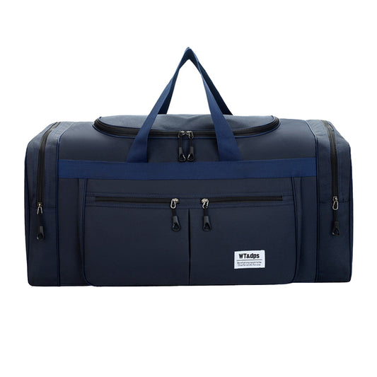 Large Capacity Mens Travel Duffle Bag Luggage Bag Water Resistant Gym Bag Sports Bag Handbags -Blue