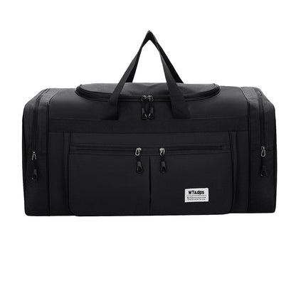 Large Capacity Mens Travel Duffle Bag Luggage Bag Water Resistant Gym Bag Sports Bag Handbags -Black