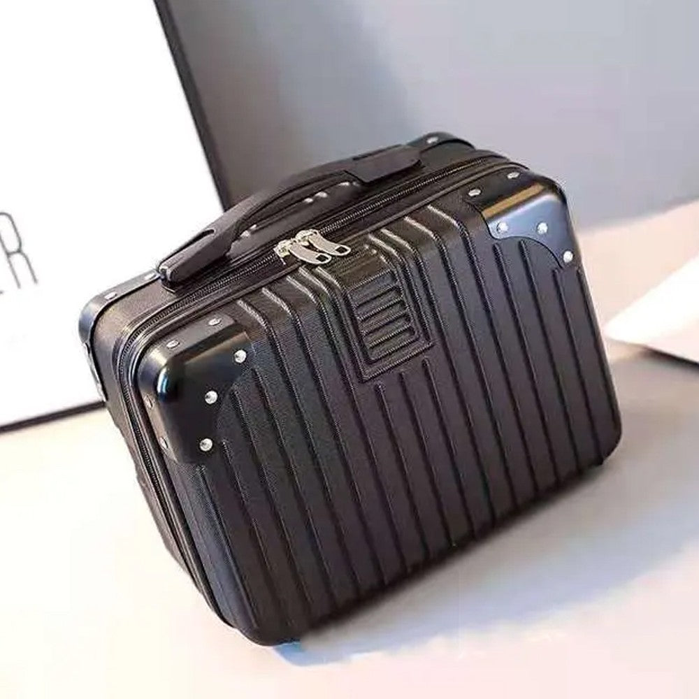 14 Inches Travel Hard Shell Cosmetic Case Suitcase Black