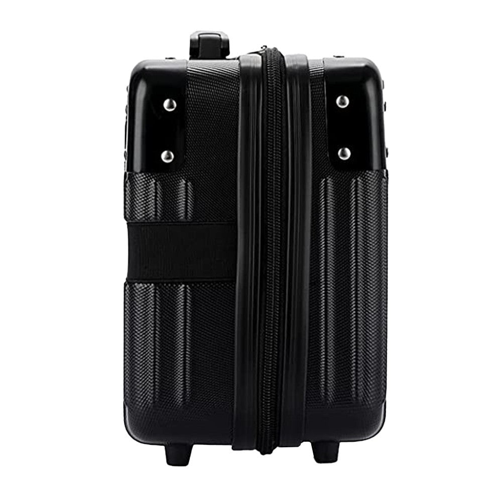 14 Inches Travel Hard Shell Cosmetic Case Suitcase Black