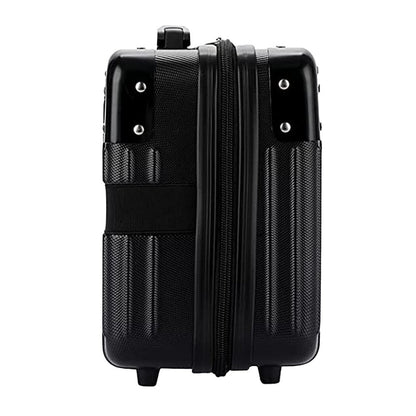 14 Inches Travel Hard Shell Cosmetic Case Suitcase Black