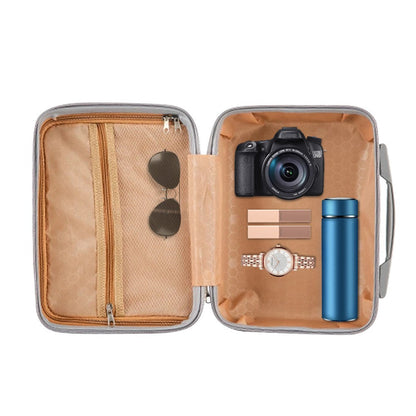 14 Inches Travel Hard Shell Cosmetic Case Suitcase Silver Grey