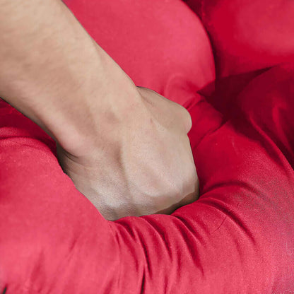 Hanging Egg Chair Cushion Replacement Washable Swing Chair Seat Cushion -Red