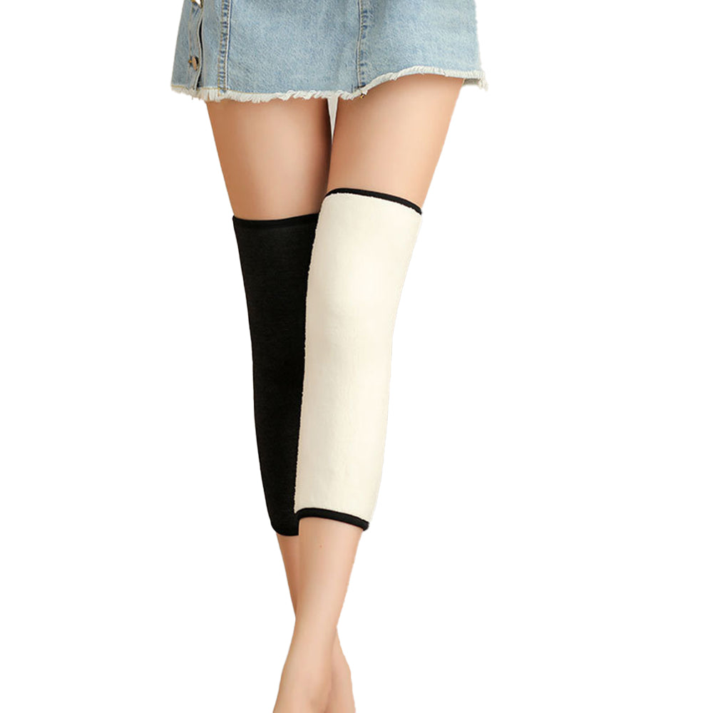 Pair of Brace Support Leg Sleeves Thermal Leg Warmers