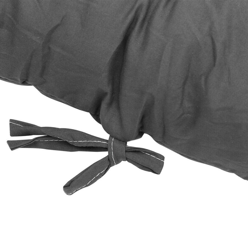 Sun Lounger Chair Cushions Chaise Seat Cushion Bench Mat Thick Padded Recliner Chair Seat Mat -Black