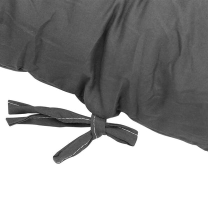 Sun Lounger Chair Cushions Chaise Seat Cushion Bench Mat Thick Padded Recliner Chair Seat Mat -Black