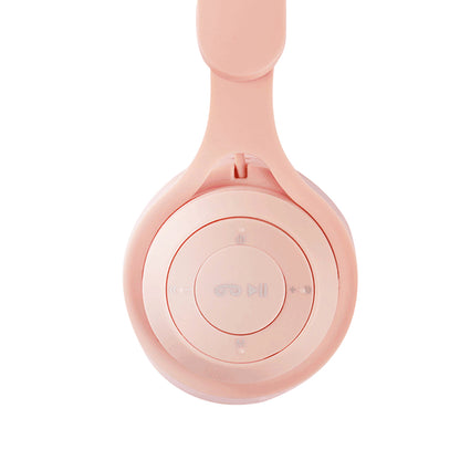 Wireless Headphones Wireless Earbuds 2pcs Y08 Wireless Headphones With Microphone Foldable Headset Bluetooth-compatible Headphone -Pink and White