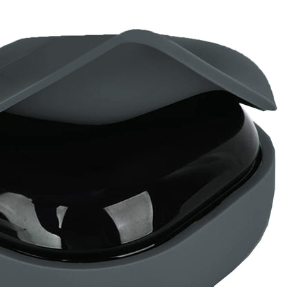 Silicone Earbuds Case Silicone Protective Case Wireless Earphone Cover for Samsung Galaxy Buds2/ Buds Live/Buds Pro with Carabiner -Grey