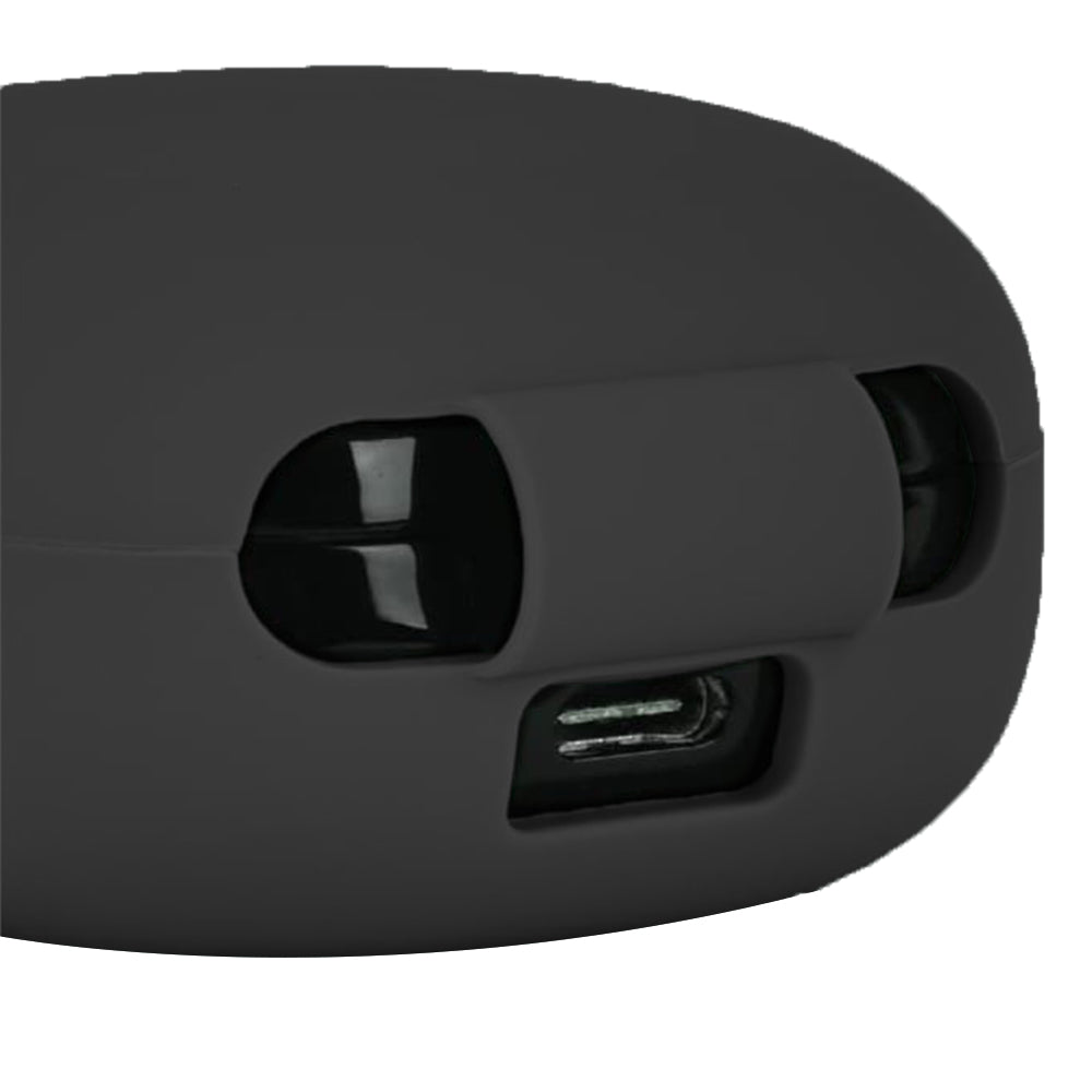 Silicone Earbuds Case Silicone Protective Case Wireless Earphone Cover for Samsung Galaxy Buds2/ Buds Live/Buds Pro with Carabiner -Black