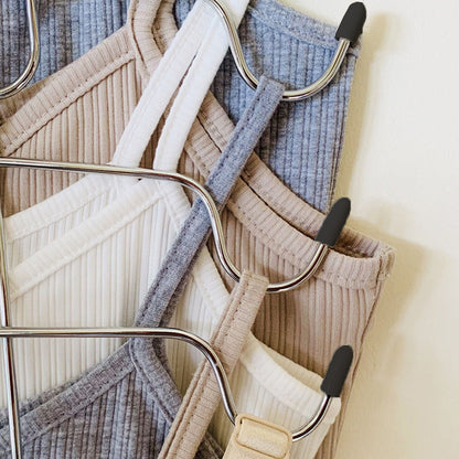 Foldable 8-Layer Tank Tops Clothes Hanger Bra Hanger Closet Organizer Hanger Space Saving