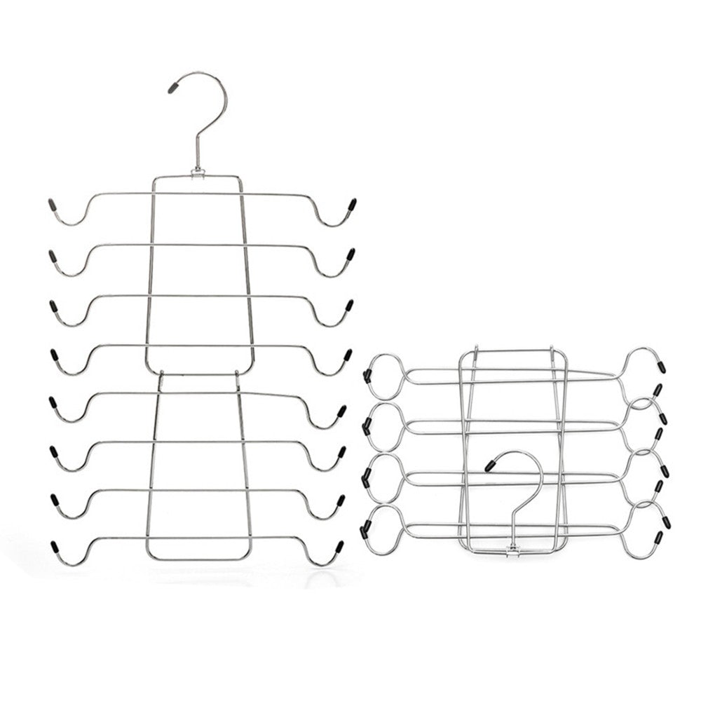Foldable 8-Layer Tank Tops Clothes Hanger Bra Hanger Closet Organizer Hanger Space Saving