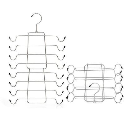 Foldable 8-Layer Tank Tops Clothes Hanger Bra Hanger Closet Organizer Hanger Space Saving