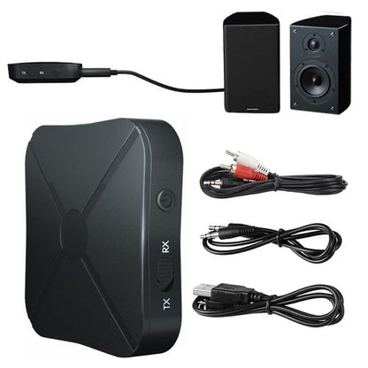 2-in-1 Bluetooth 5.0 Wireless Audio Transmitter Receiver Wireless 3.5mm Audio Adapter for TV PC Headphones