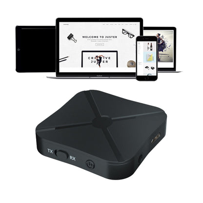 2-in-1 Bluetooth 5.0 Wireless Audio Transmitter Receiver Wireless 3.5mm Audio Adapter for TV PC Headphones