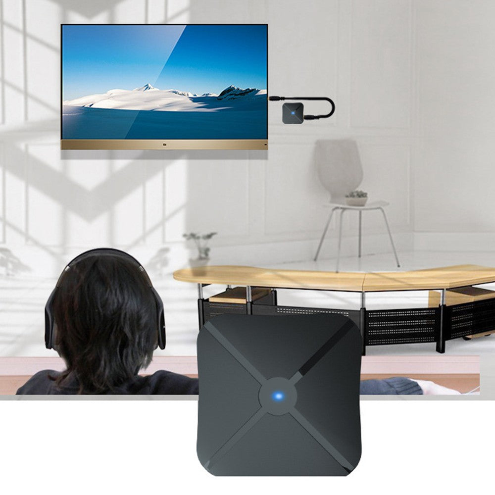 2-in-1 Bluetooth 5.0 Wireless Audio Transmitter Receiver Wireless 3.5mm Audio Adapter for TV PC Headphones